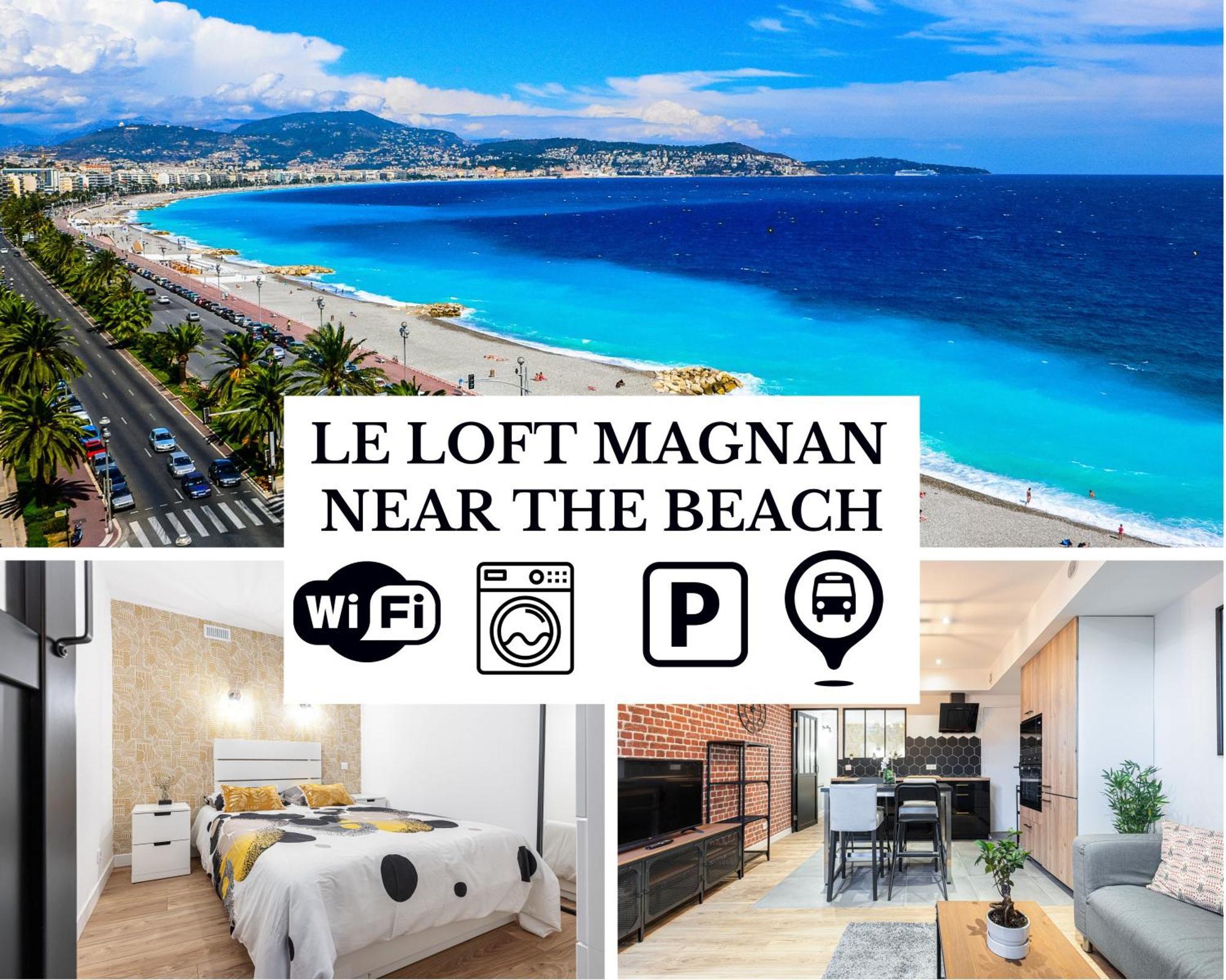 Le Loft Magnan - Ac- Pres Mer - Wifi - Parking - Confort Et Moderne - Supermarches Et Tram Proches Nice Extérieur photo